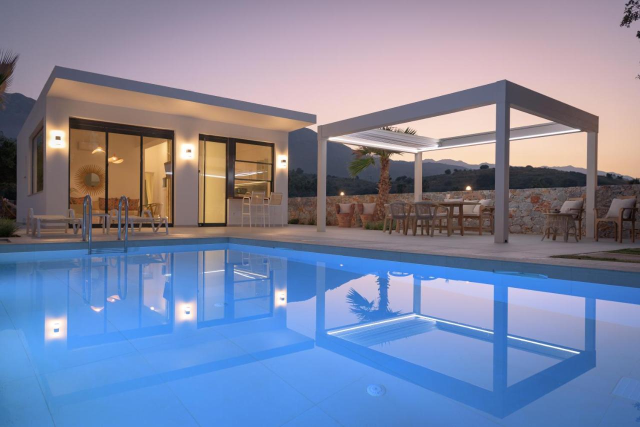 Pelagias Villa Lefka With Heated Pool Mathés Exterior photo