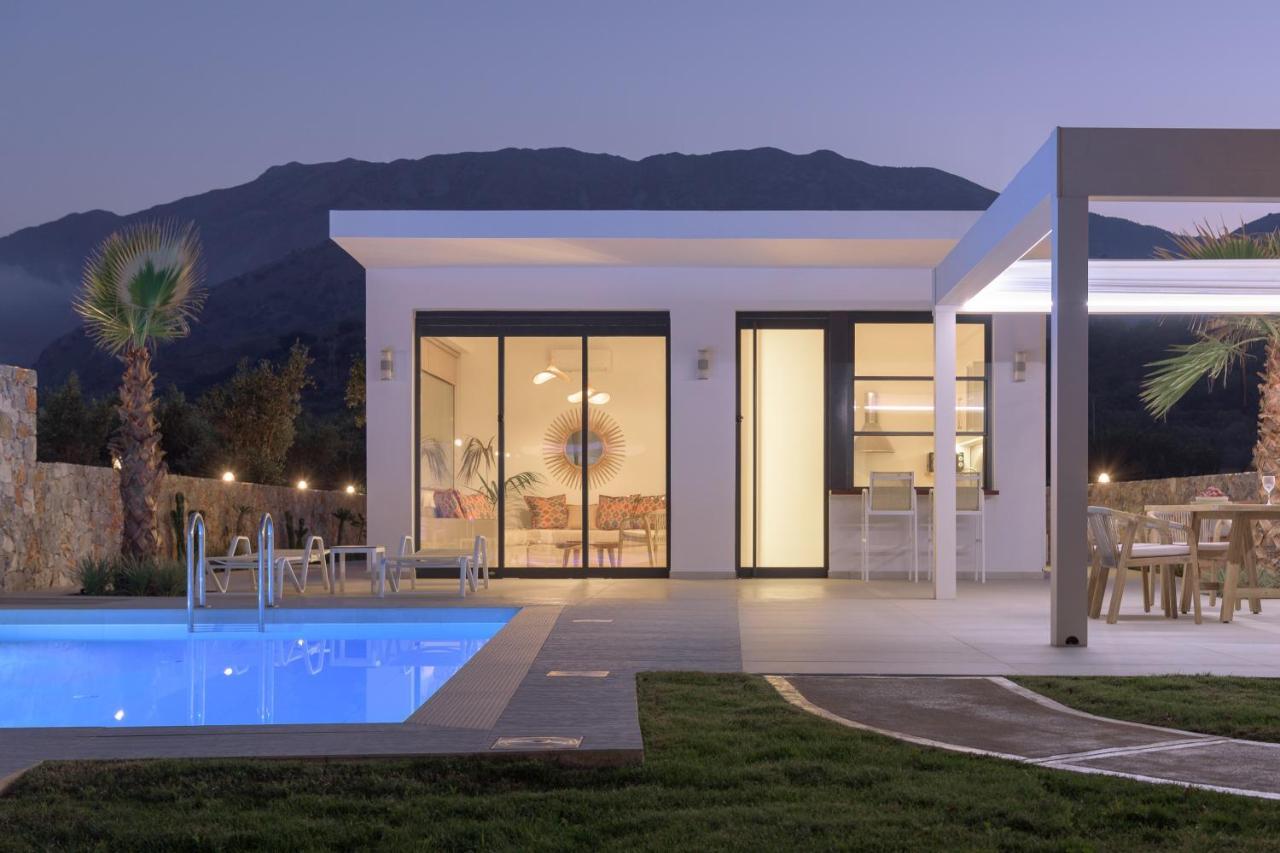 Pelagias Villa Lefka With Heated Pool Mathés Exterior photo
