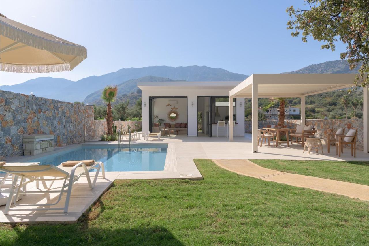Pelagias Villa Lefka With Heated Pool Mathés Exterior photo
