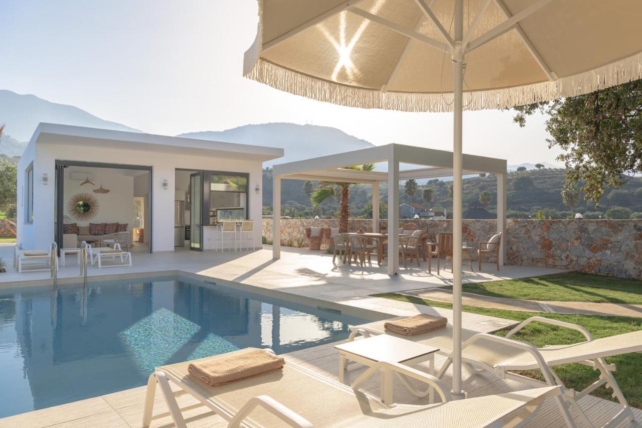 Pelagias Villa Lefka With Heated Pool Mathés Exterior photo