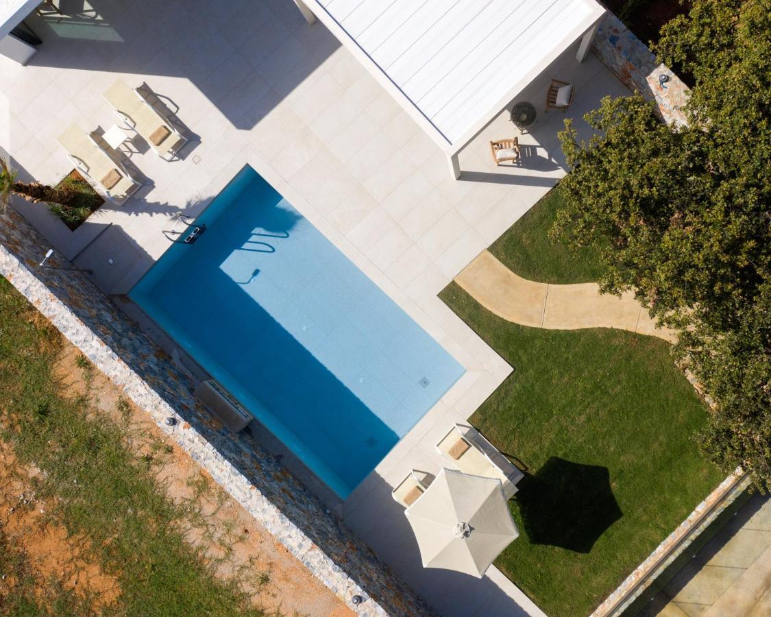 Pelagias Villa Lefka With Heated Pool Mathés Exterior photo