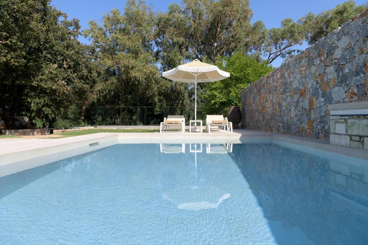 Pelagias Villa Lefka With Heated Pool Mathés Exterior photo