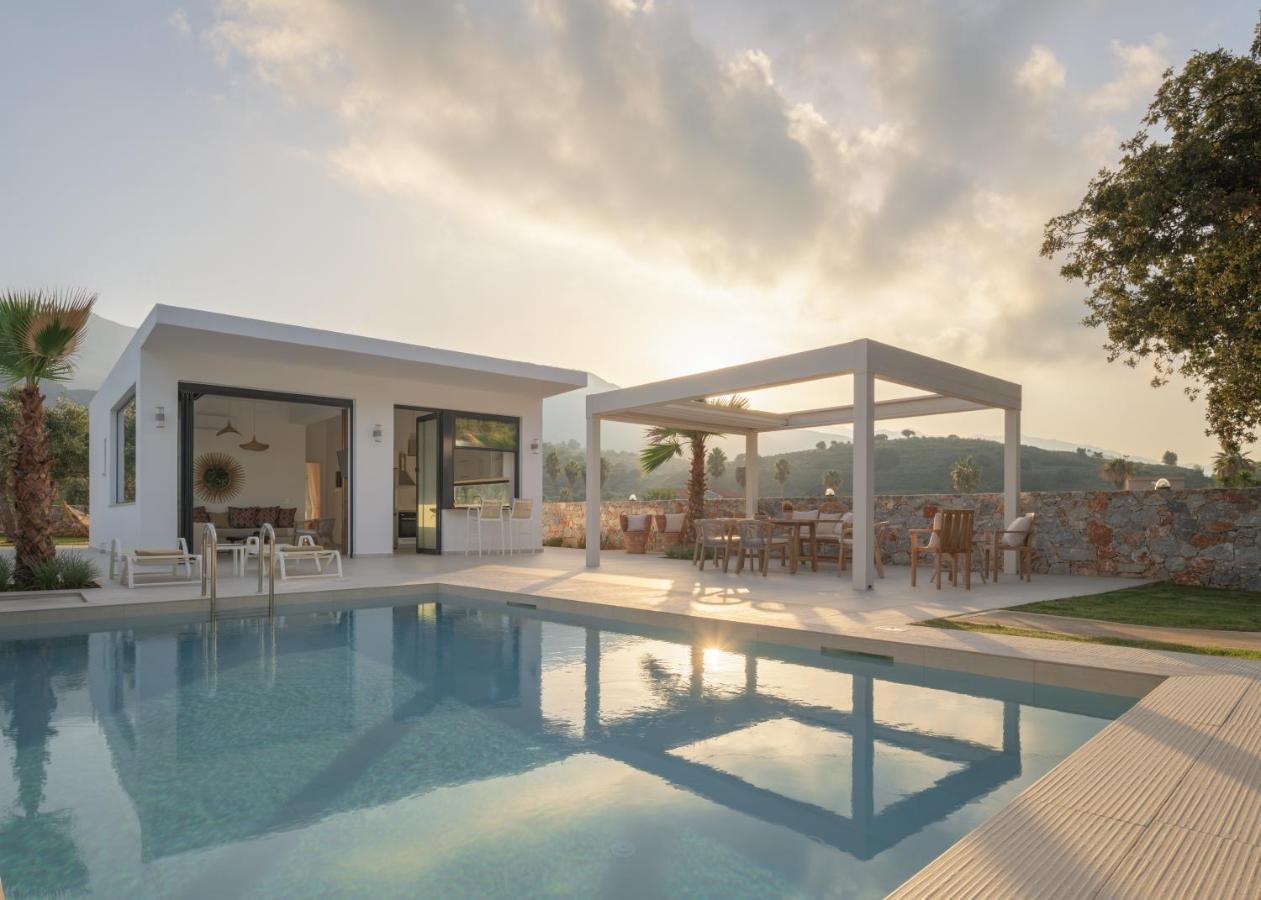 Pelagias Villa Lefka With Heated Pool Mathés Exterior photo